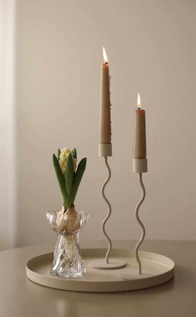 Vase - Twist Bulb - Glass