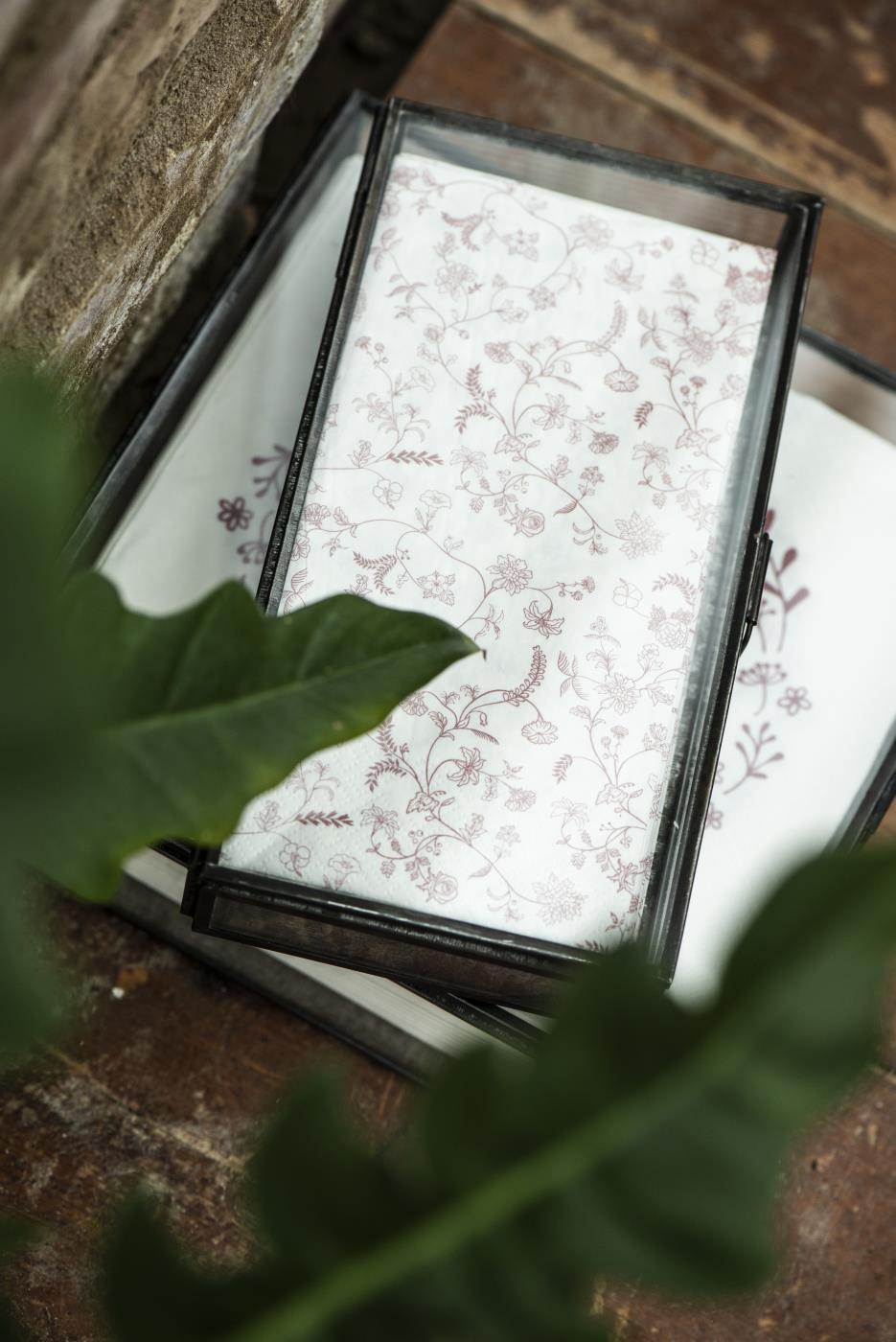 Glasschachtel mit Deckel Solitaire