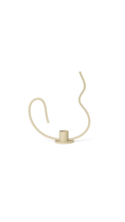 Valse Candle Holder - Low - Cashmere