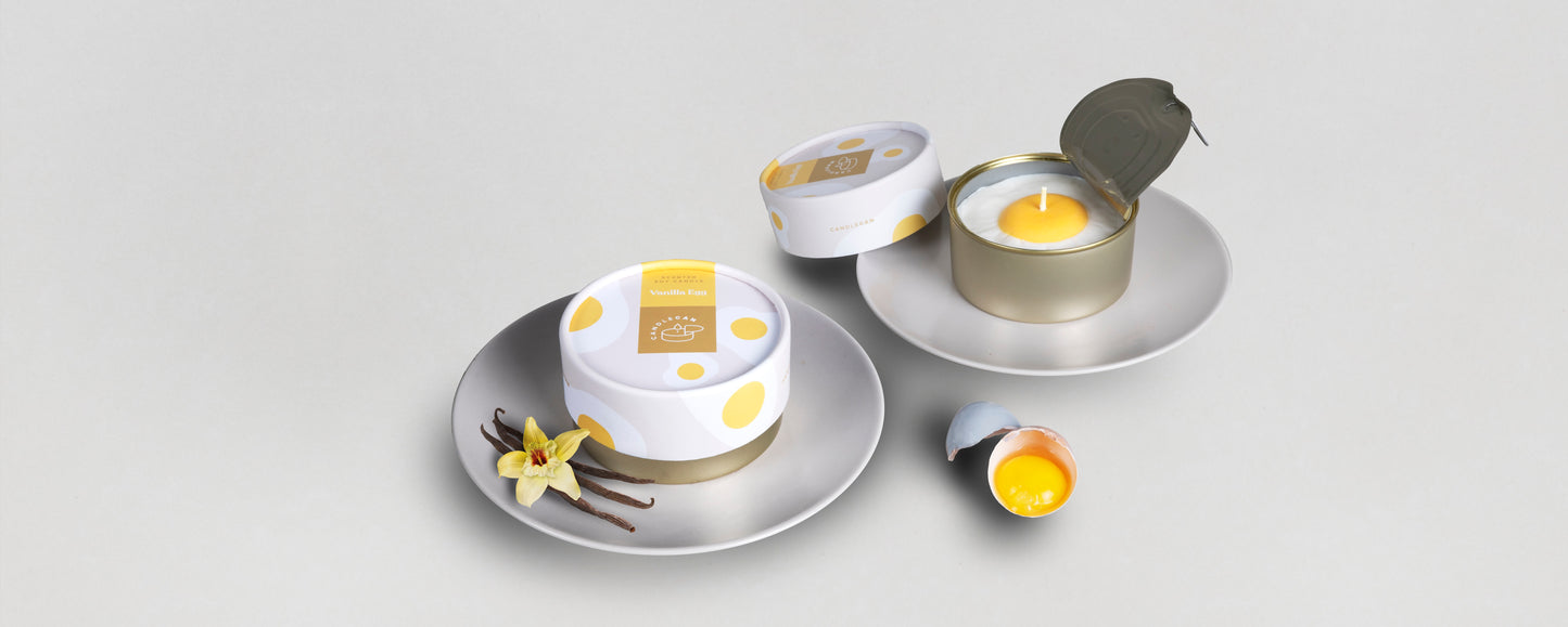 Kerzen-Dose - Vanilla Egg