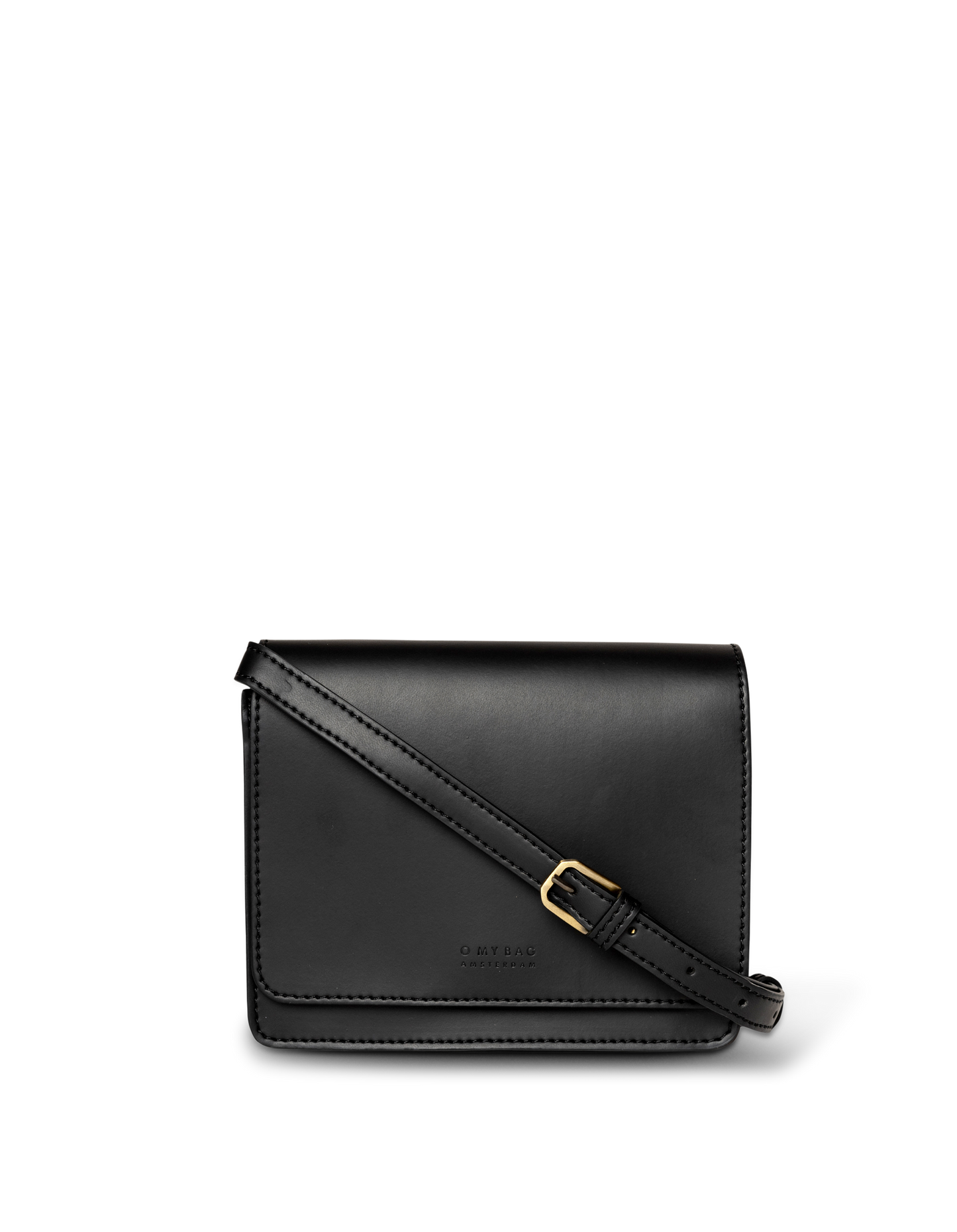 Audrey Mini Black - Vegan Uppeal™ - Checkered Strap