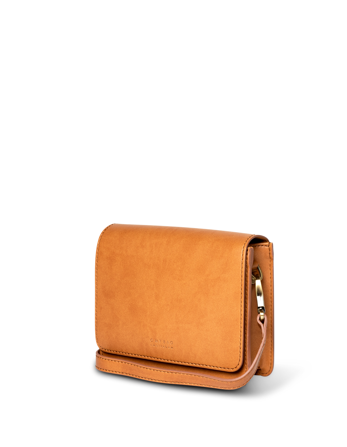 Audrey Mini Cognac Vegan Uppeal™ - Checkered Strap