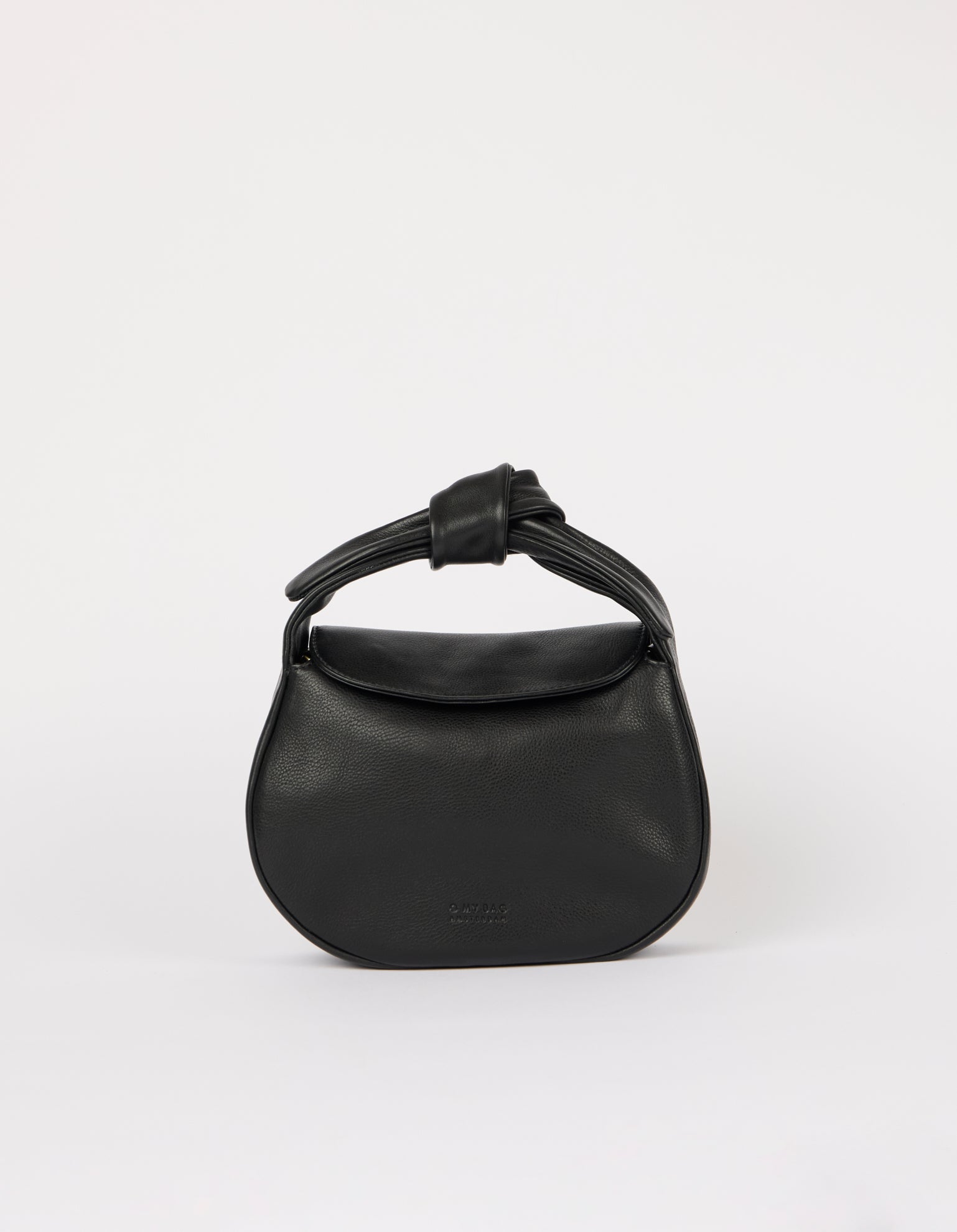 O My Bag Coco Croissant – Handtasche aus Soft Grain Leder mit Bow Handle & Crossbody Strap
