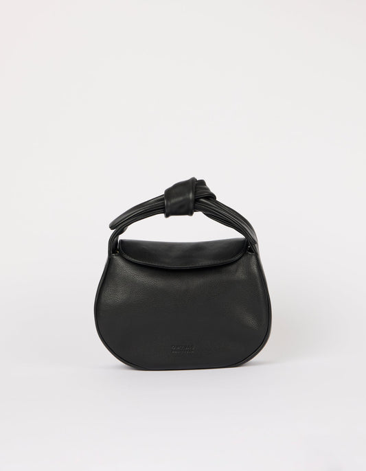 O My Bag Coco Croissant – Handtasche aus Soft Grain Leder mit Bow Handle & Crossbody Strap