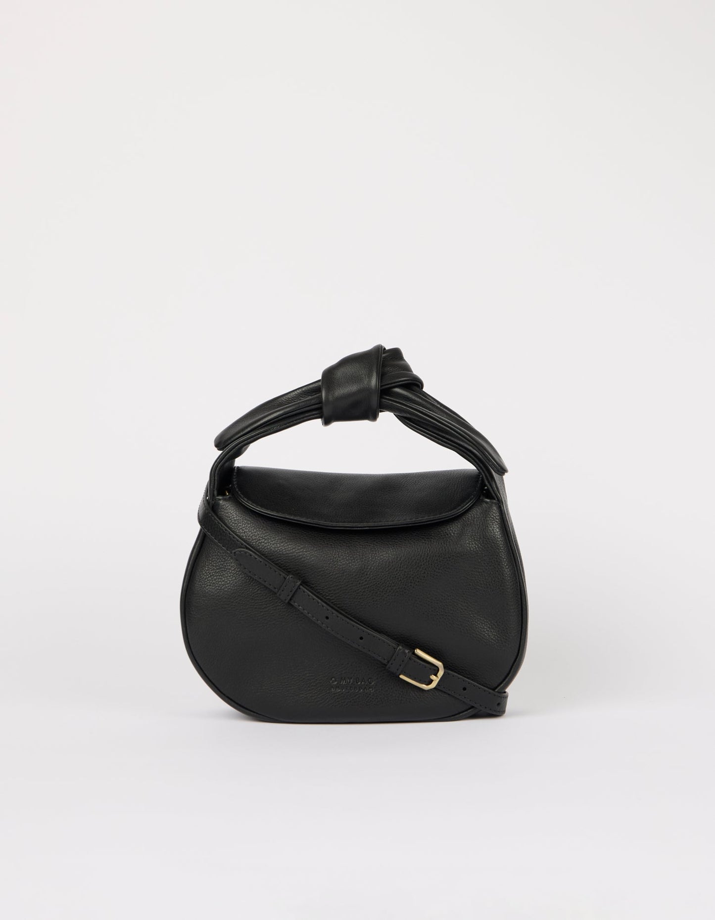 O My Bag Coco Croissant – Handtasche aus Soft Grain Leder mit Bow Handle & Crossbody Strap