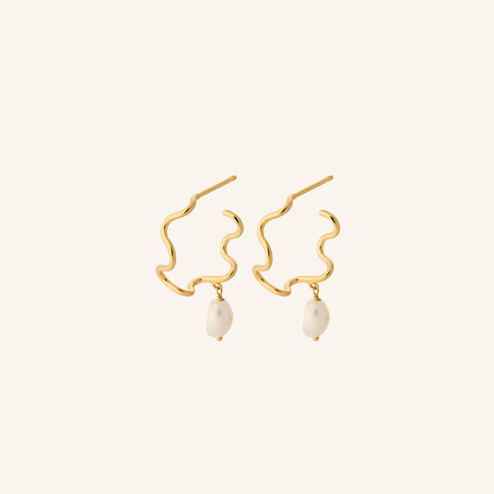 Small Bay Earrings - Gold
