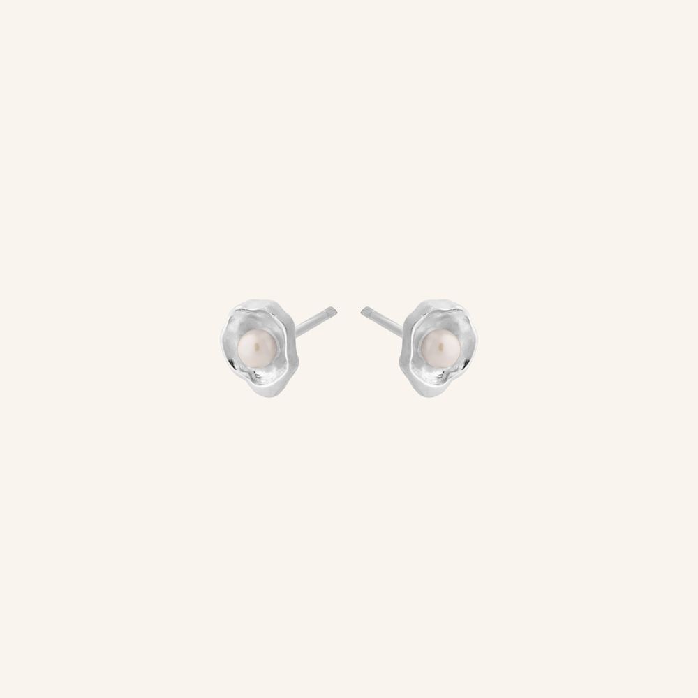 Hidden Pearl Earsticks - Silber