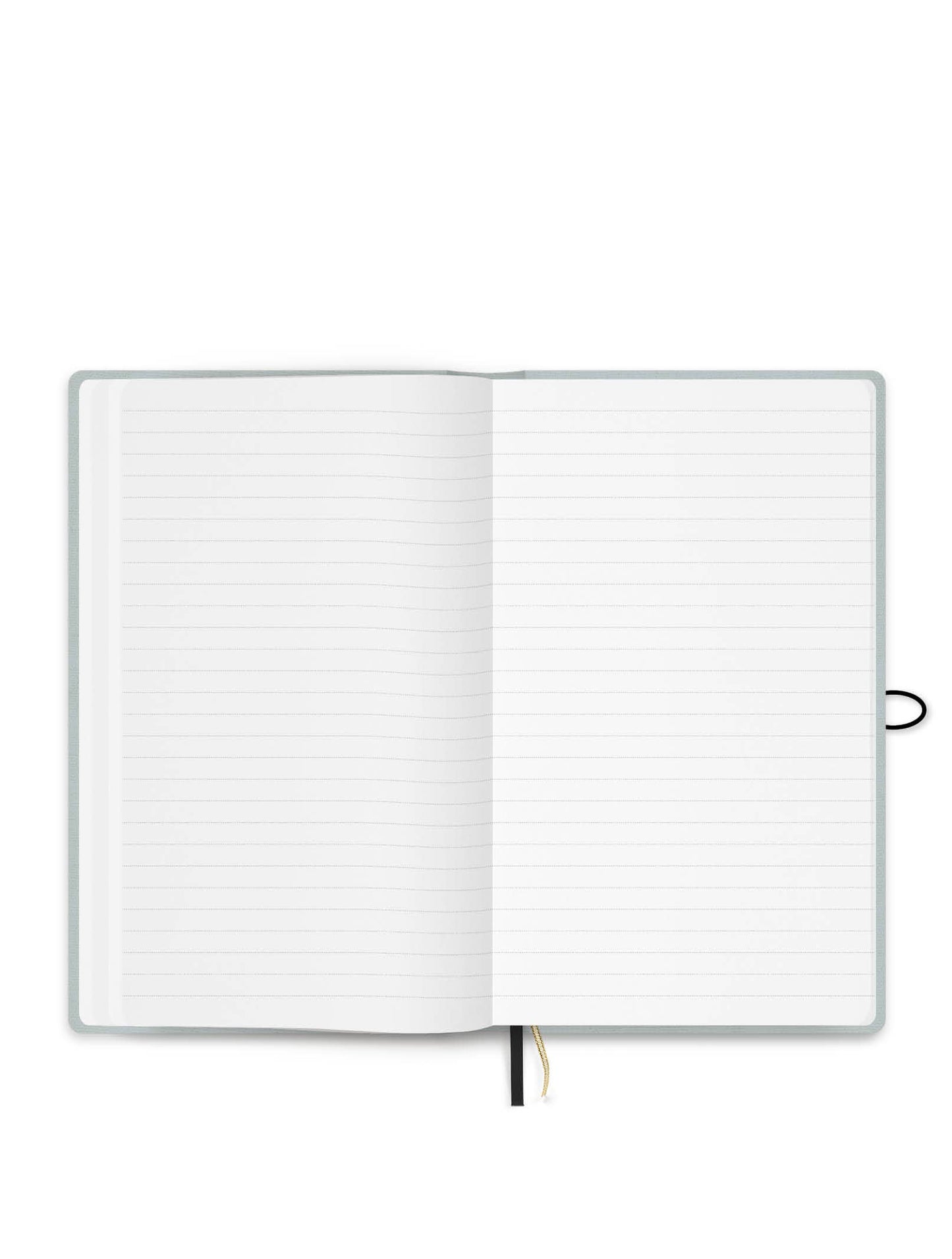 Notizbuch mit knopf - Leinen - Amour des lilas