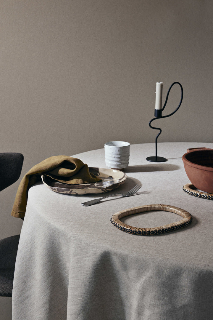 Valse Candle Holder - High Schwarz