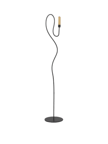 Valse Floor Candle Holder - Schwarz