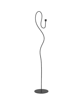 Valse Floor Candle Holder - Schwarz