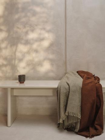 Weaver Throw - Red Brown