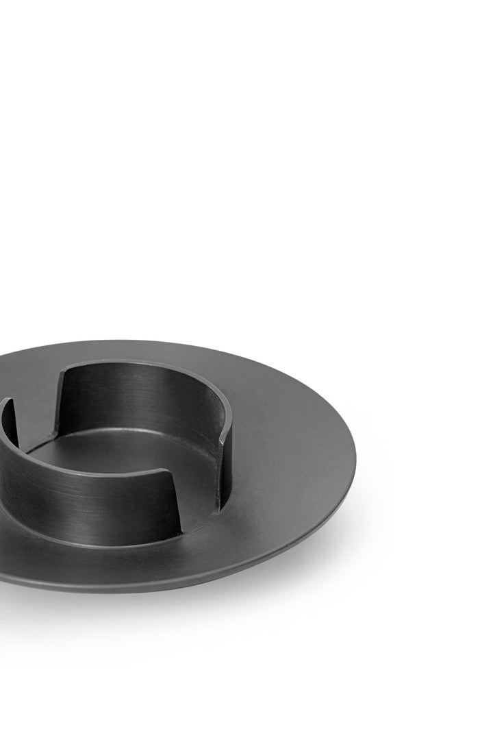 Ferm Living Kerzenhalter Blockkerze, Block Candle Holder - Schwarz