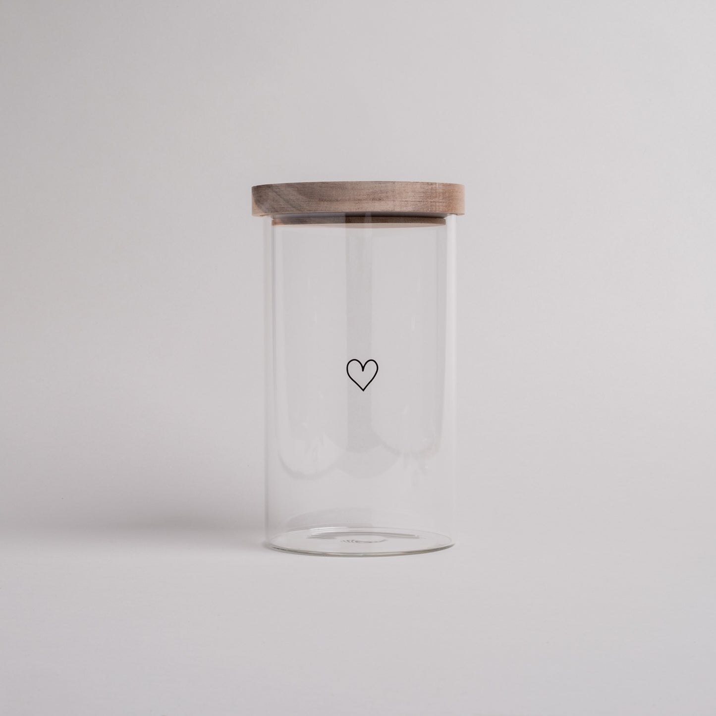 Vorratsglas Herz Schwarz – 19 cm – Eulenschnitt