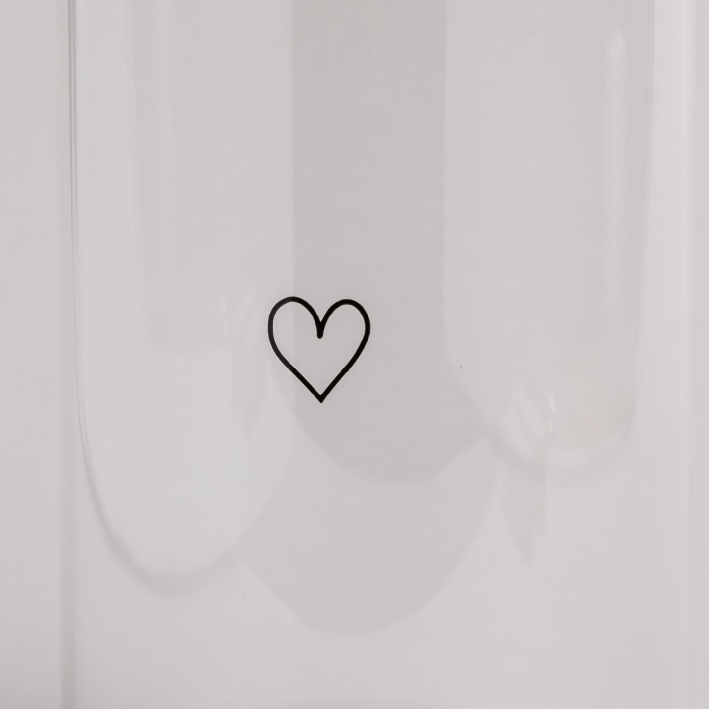 Vorratsglas Herz Schwarz – 19 cm – Eulenschnitt