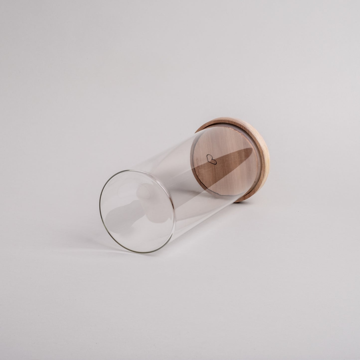 Vorratsglas Herz Schwarz – 25 cm – Eulenschnitt