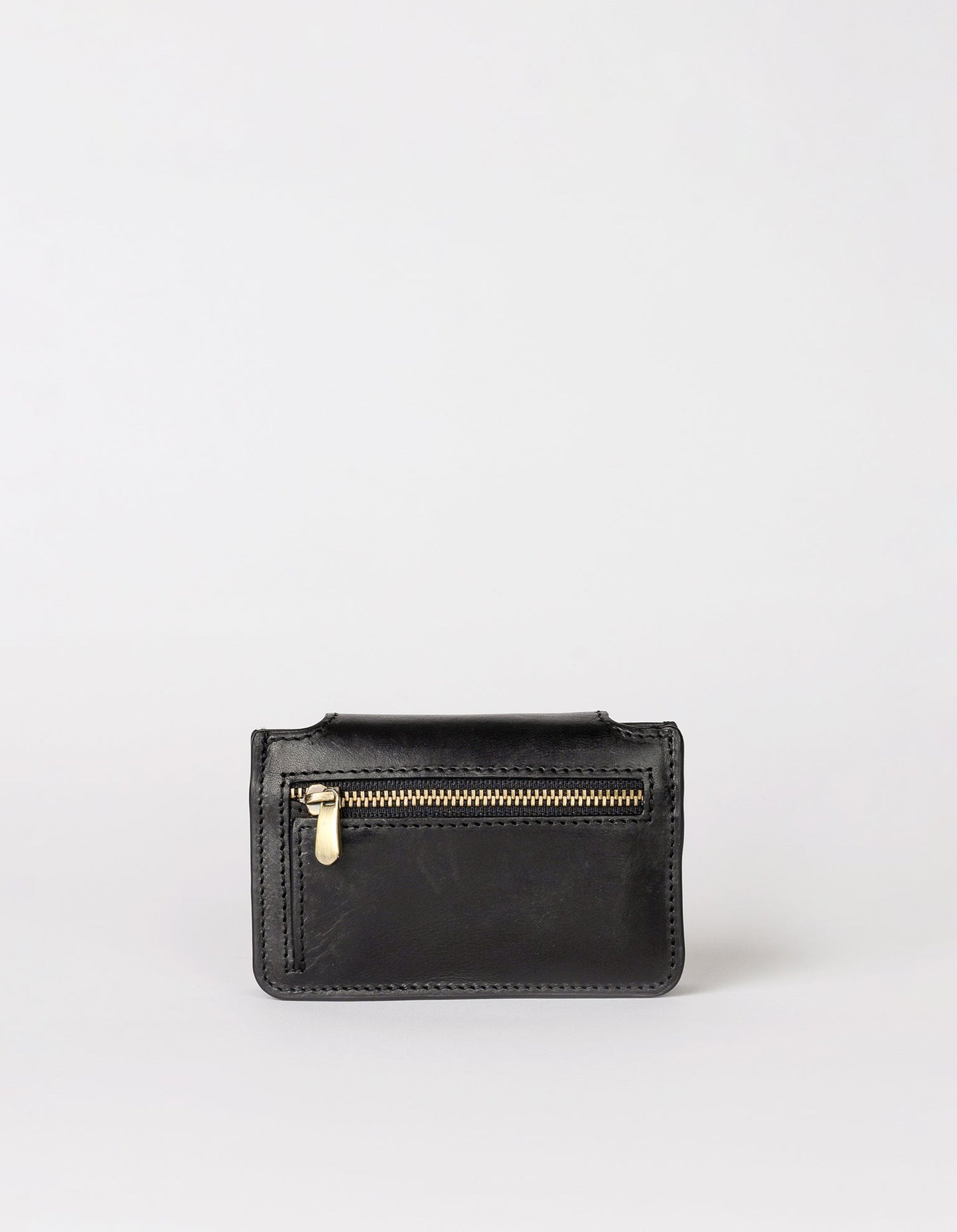 Geldbeutel Harmonica Wallet in Black Classic Leather von O My Bag