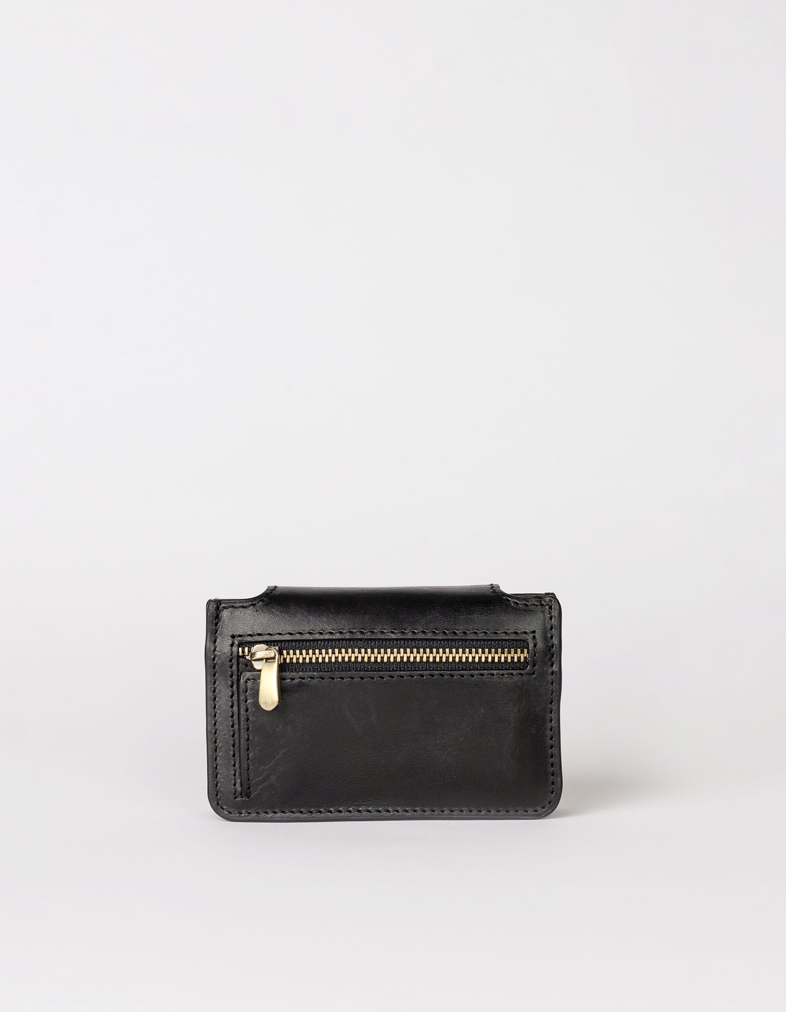 Geldbeutel Harmonica Wallet in Black Classic Leather von O My Bag