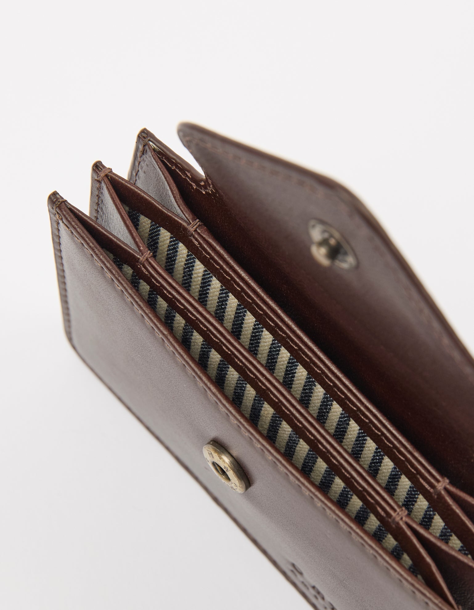 Geldbeutel  Harmonica Wallet in Chocolate Classic Leather von O My Bag