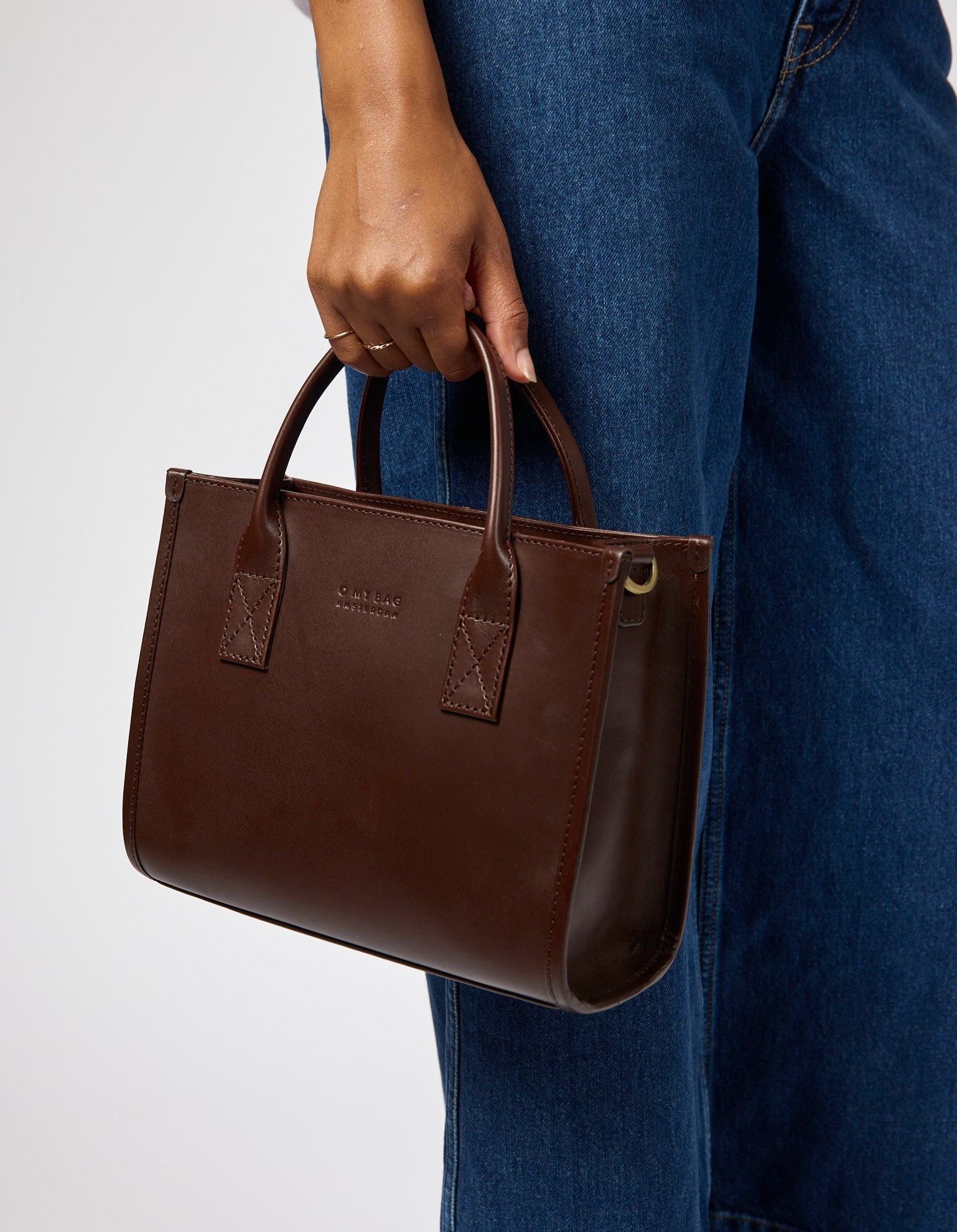 Handtasche Jackie Midi in Chocolate Classic Leather O My Bag