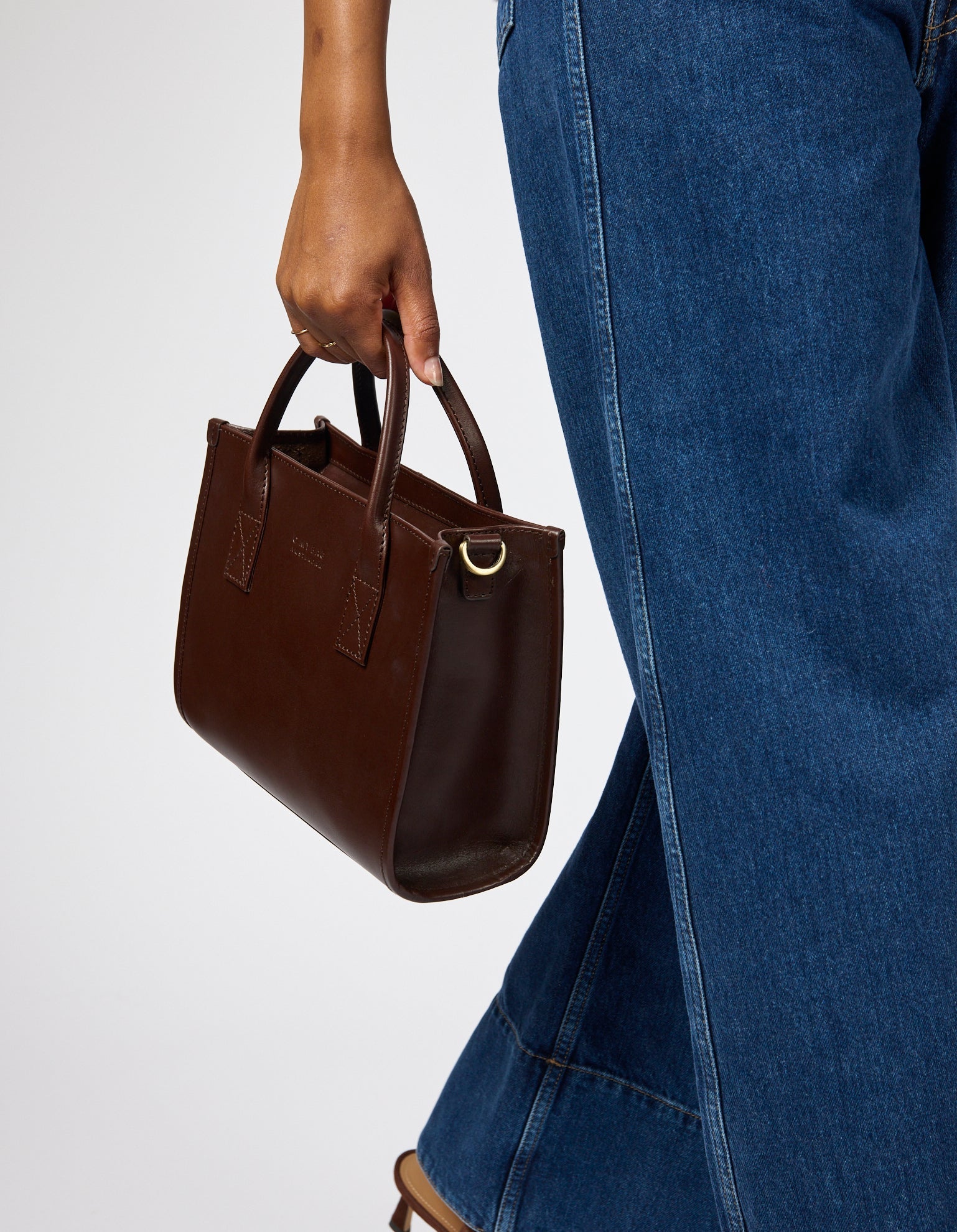 Handtasche Jackie Midi in Chocolate Classic Leather O My Bag