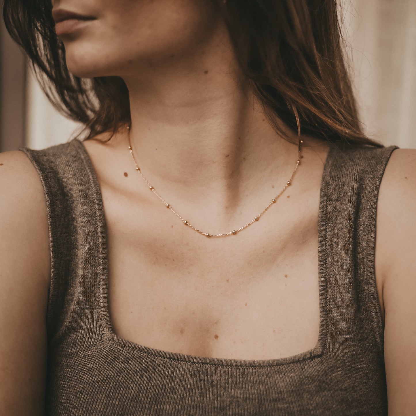 Kette „Marie“ Gold – Eulenschnitt