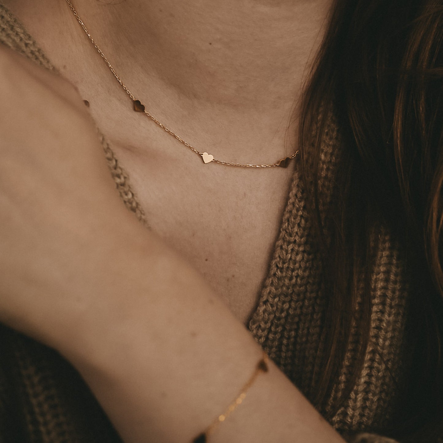Kette „Lisa“ Gold – Eulenschnitt