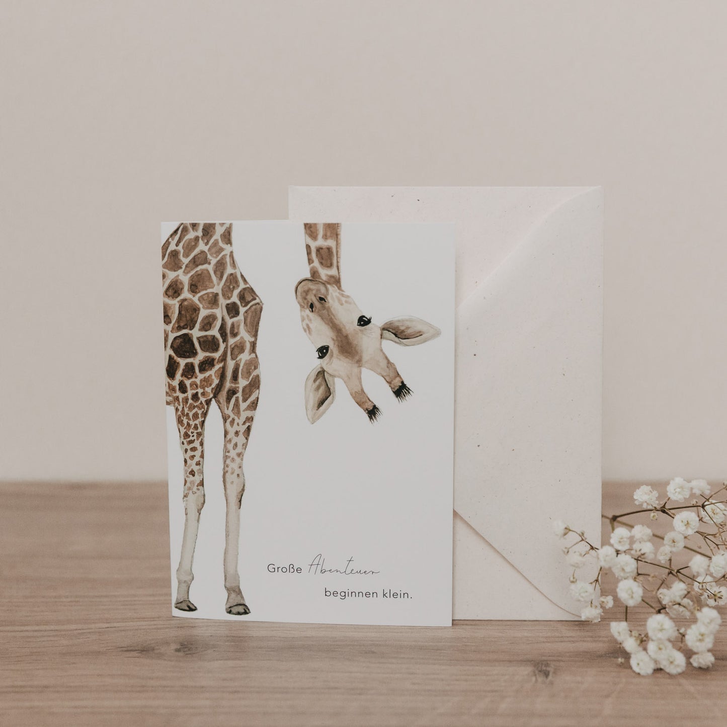 Klappkarte - Giraffe