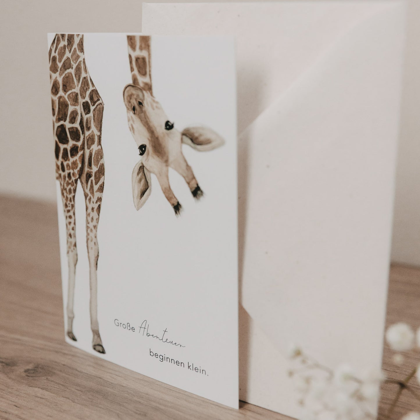 Klappkarte - Giraffe