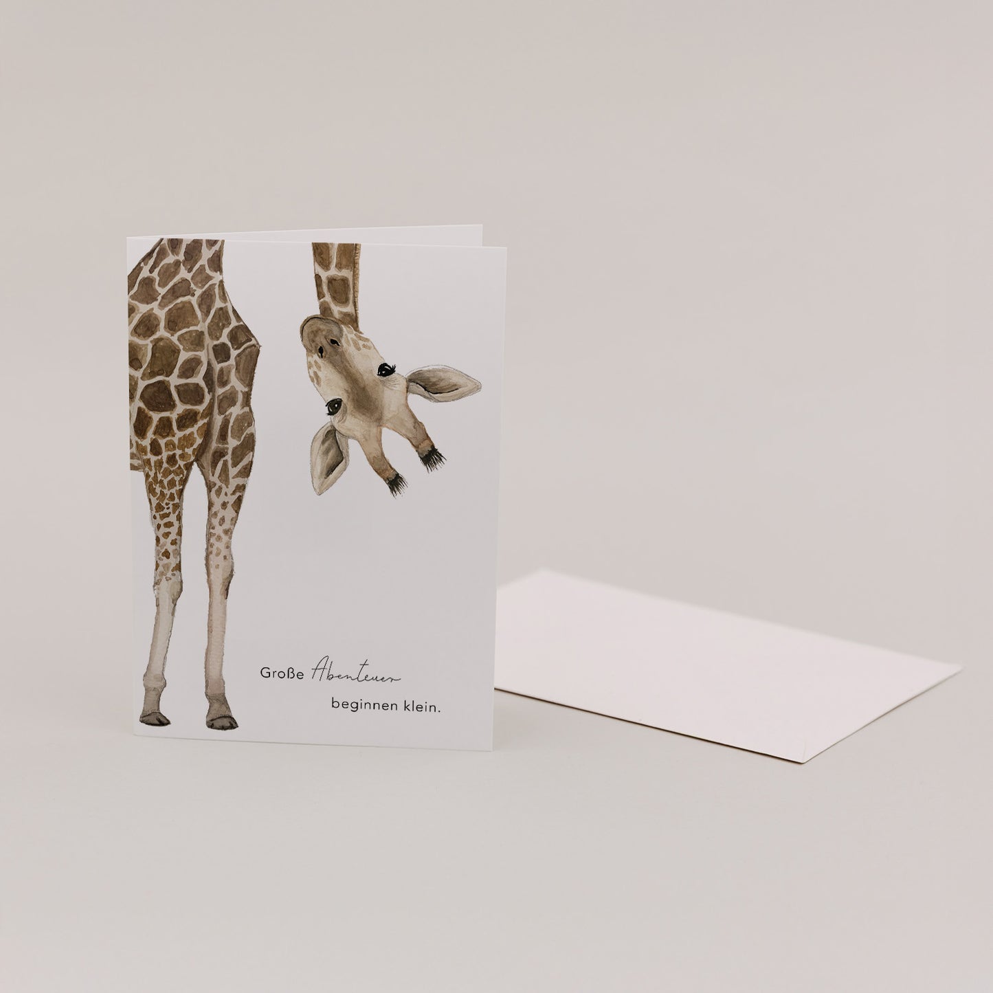 Klappkarte - Giraffe