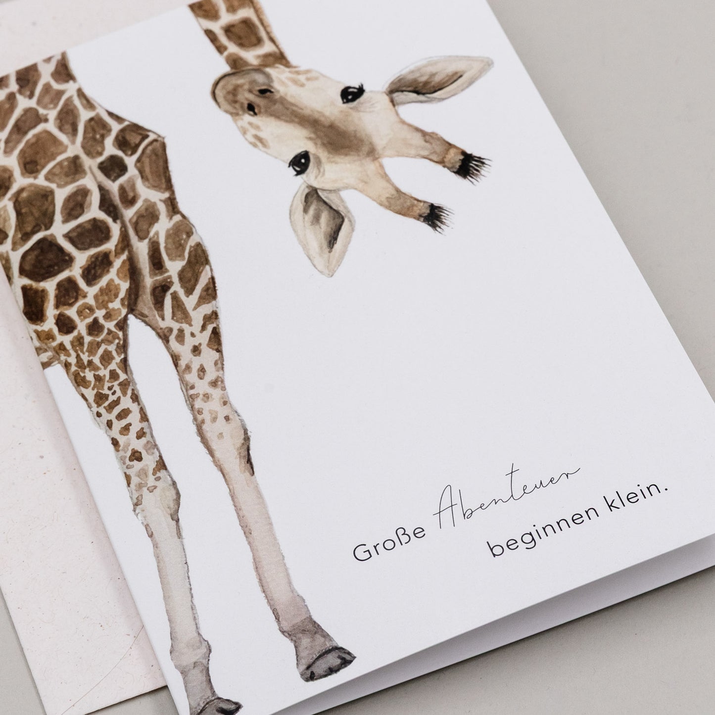 Klappkarte - Giraffe