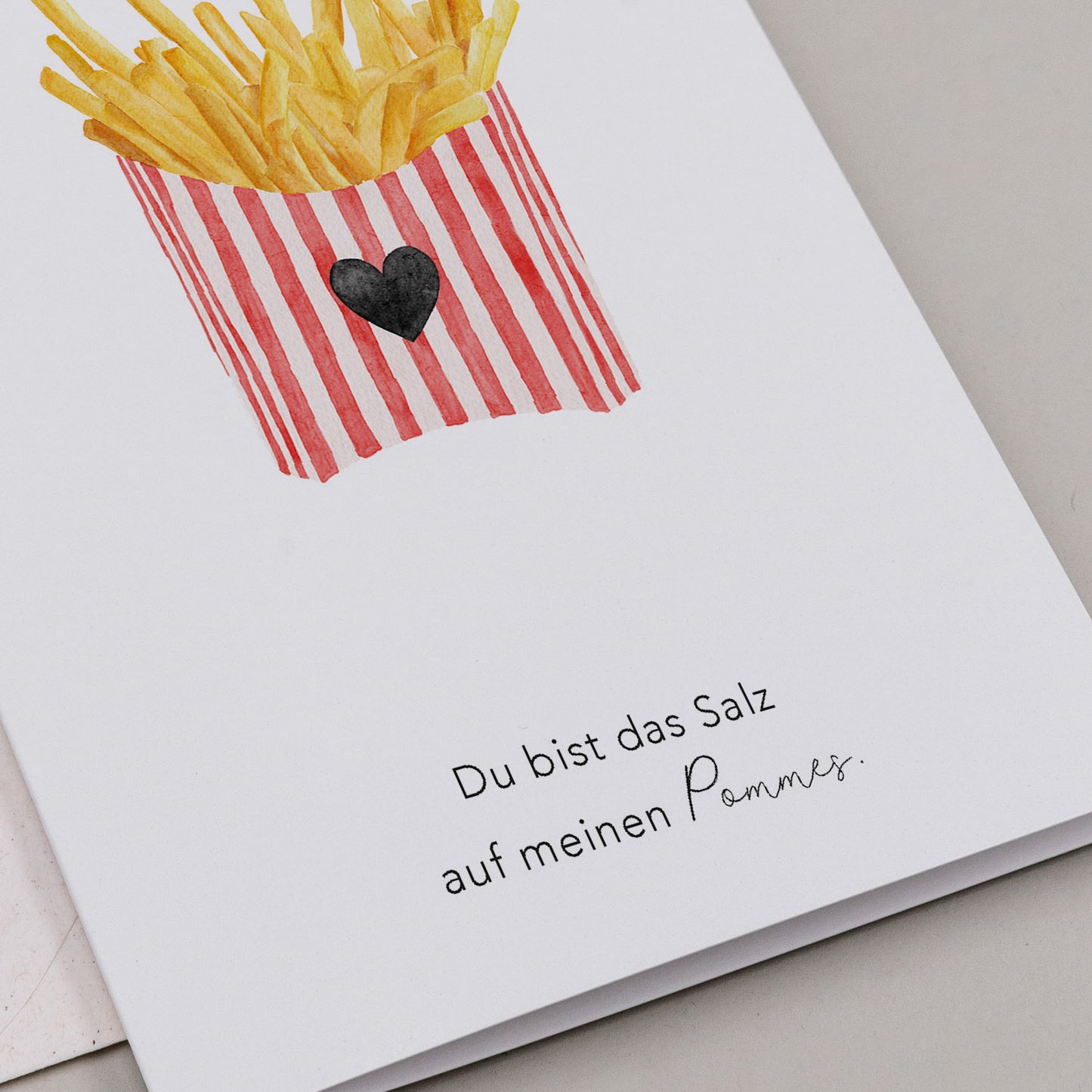 Klappkarte - Pommes