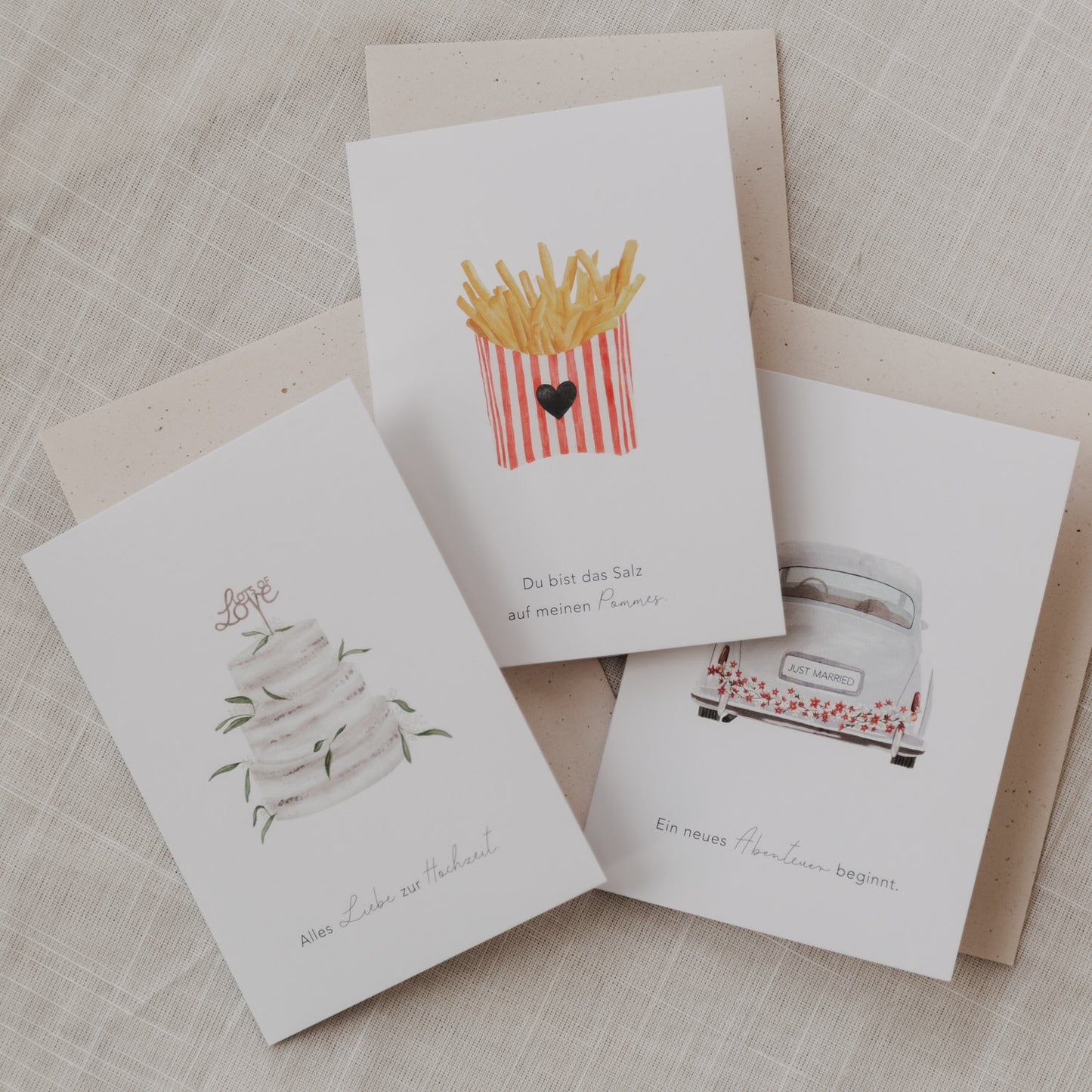 Klappkarte - Hochzeitsauto