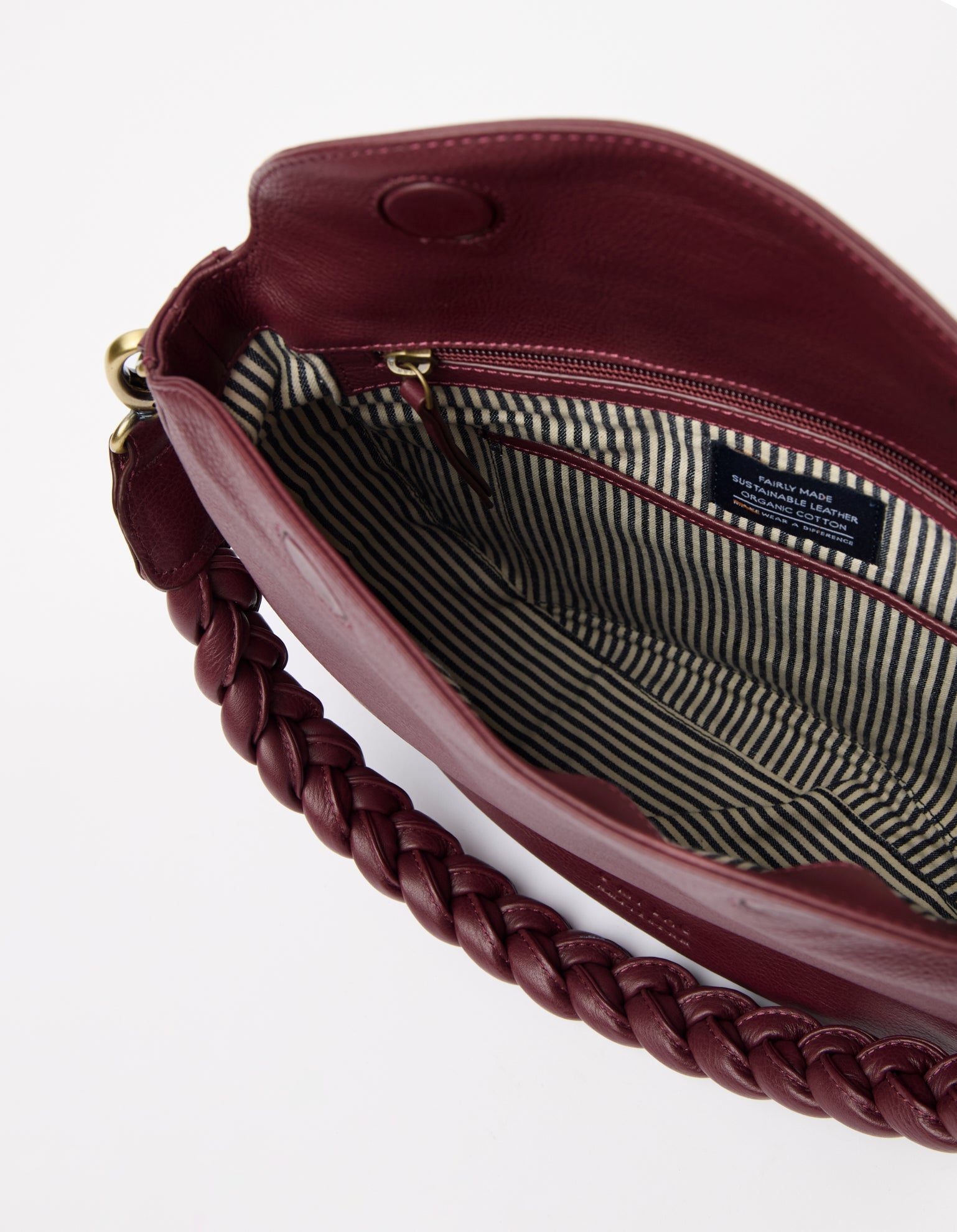 Lana Bag in Dark Cherry Soft Grain von O My Bag