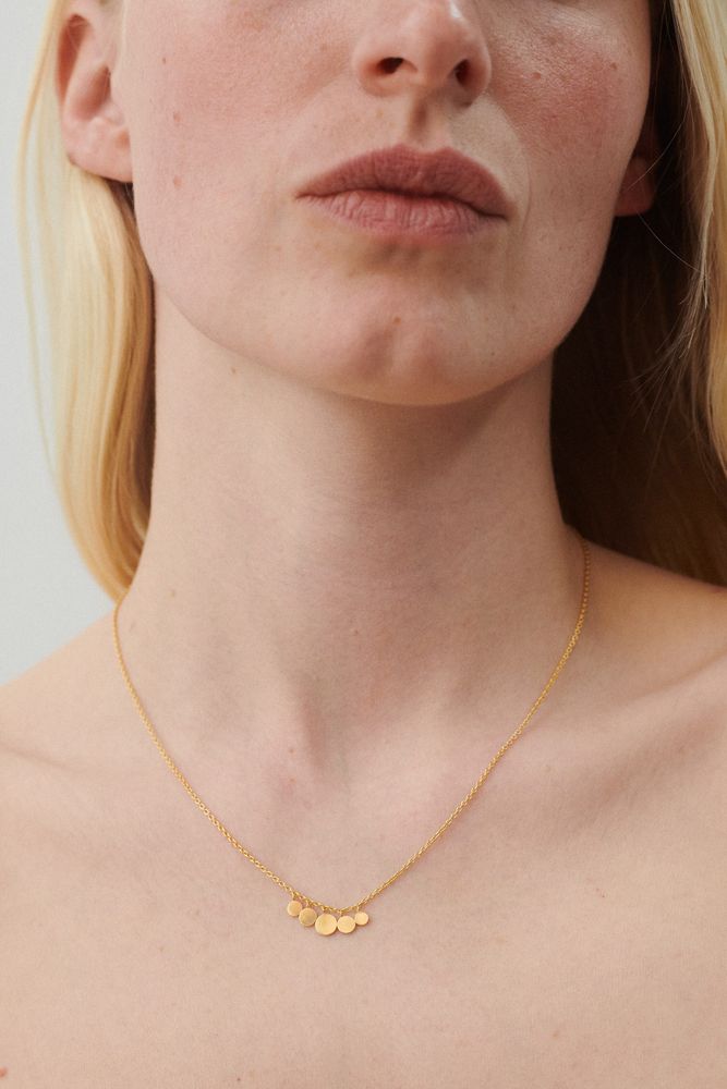Mini Coin Necklace, Pernille Corydon, vergoldet