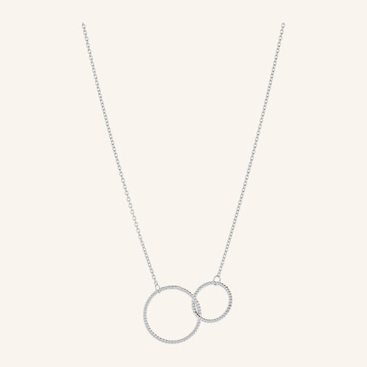 Pernille Corydon - Double Twisted Necklace - Silber