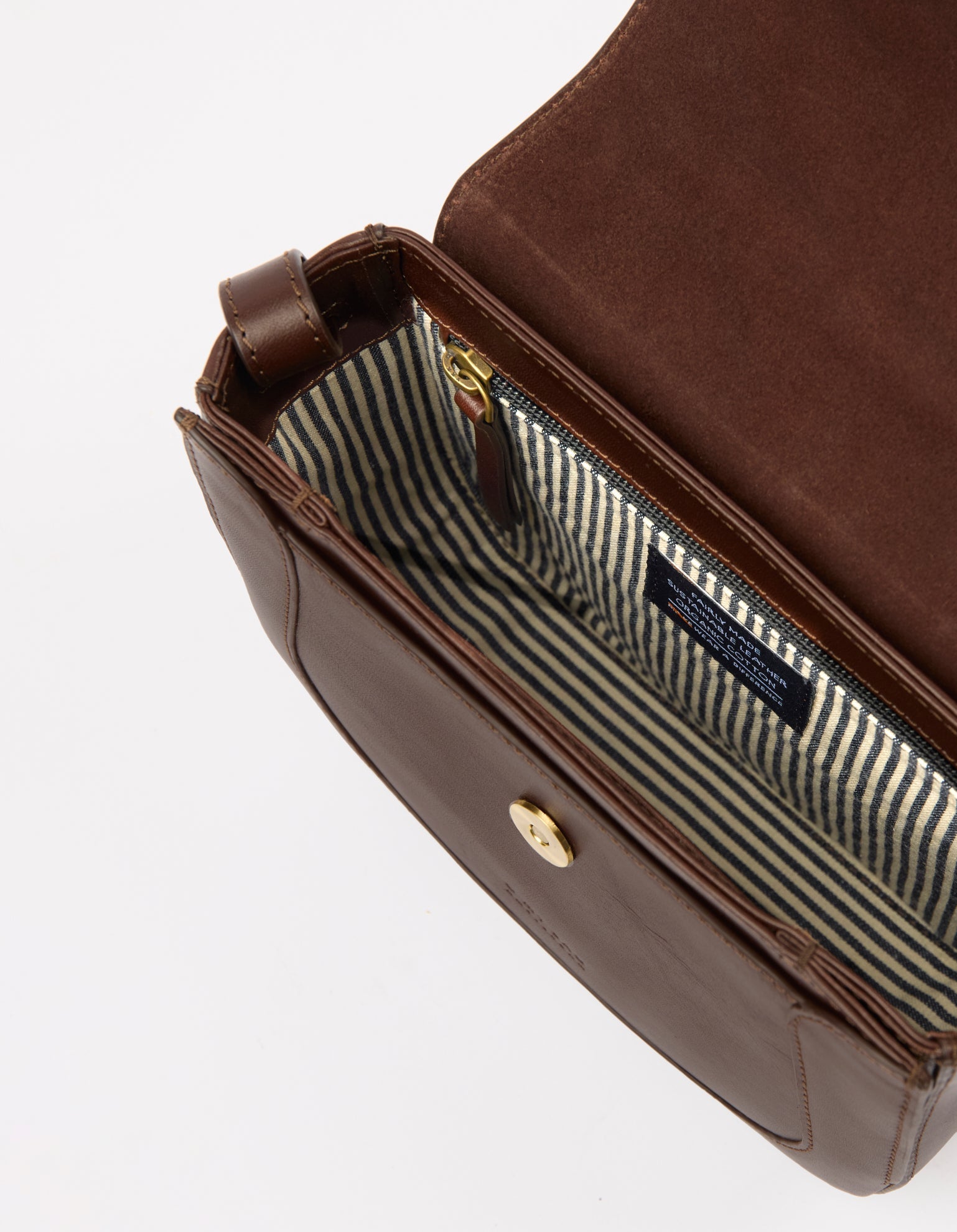 Handtasche Nina Small in Chocolate Classic Leather von O My Bag