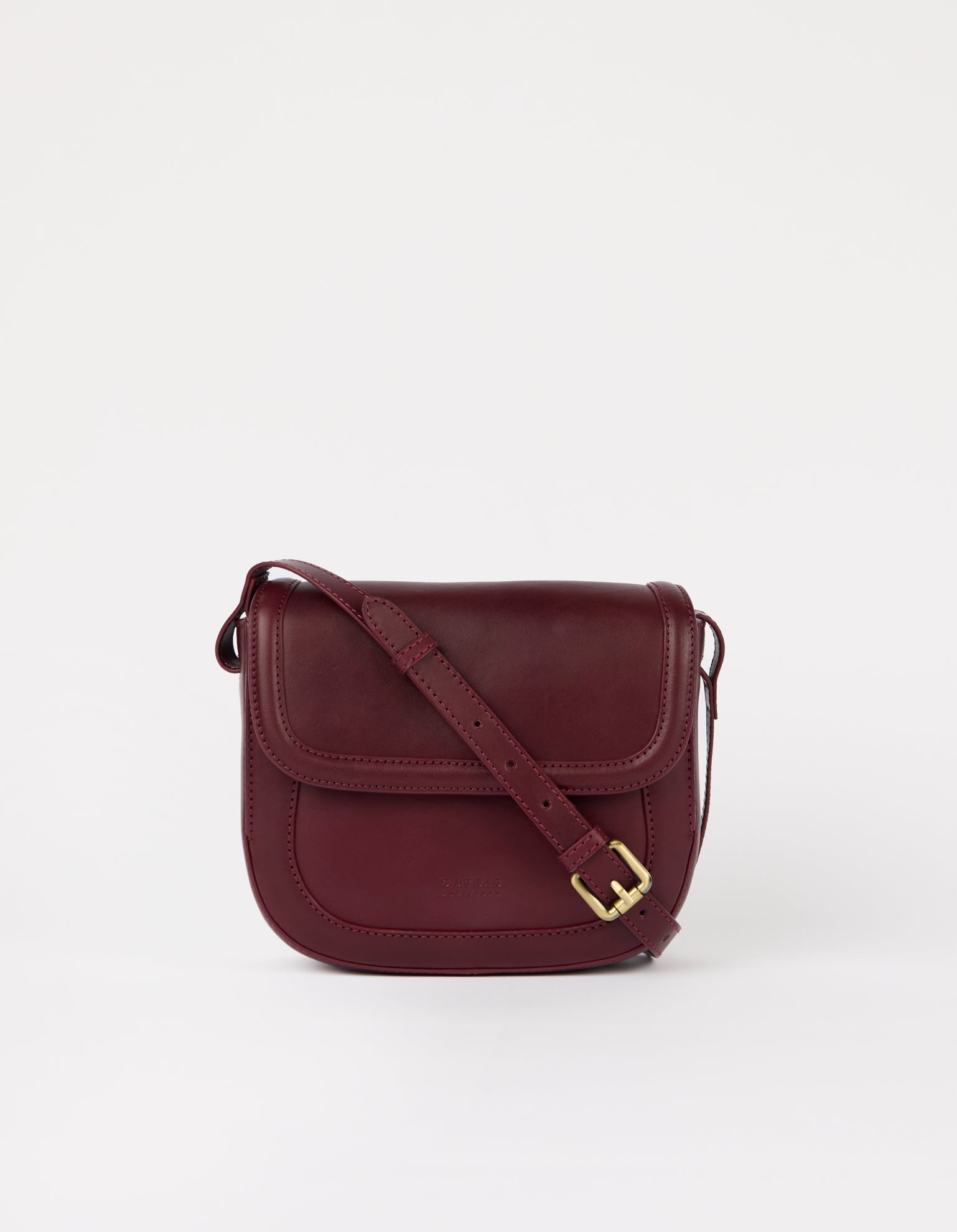 Nachhaltige Handtasche, fair Produziert, Handtasche Nina - Small - Dark Cherry - Classic Leather, O My Bag