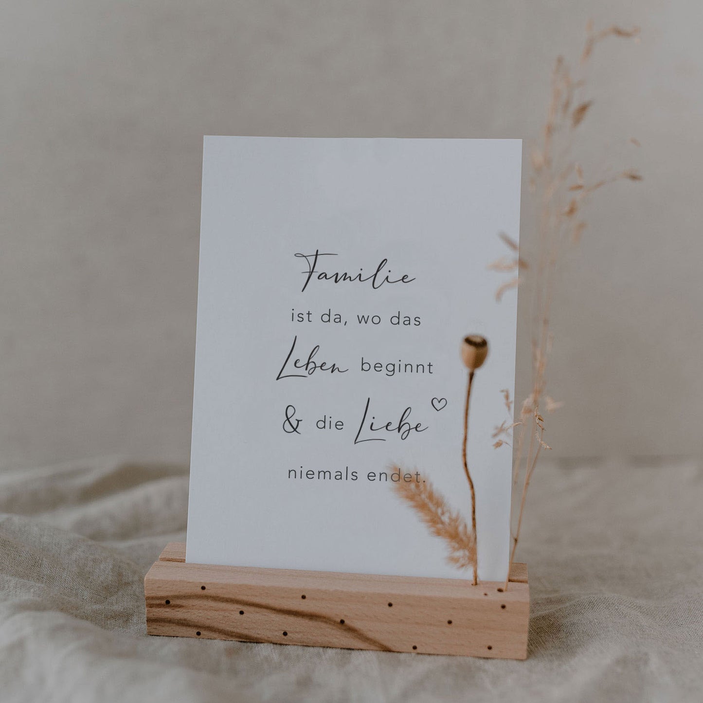 Spruchkarte - Familie ist …