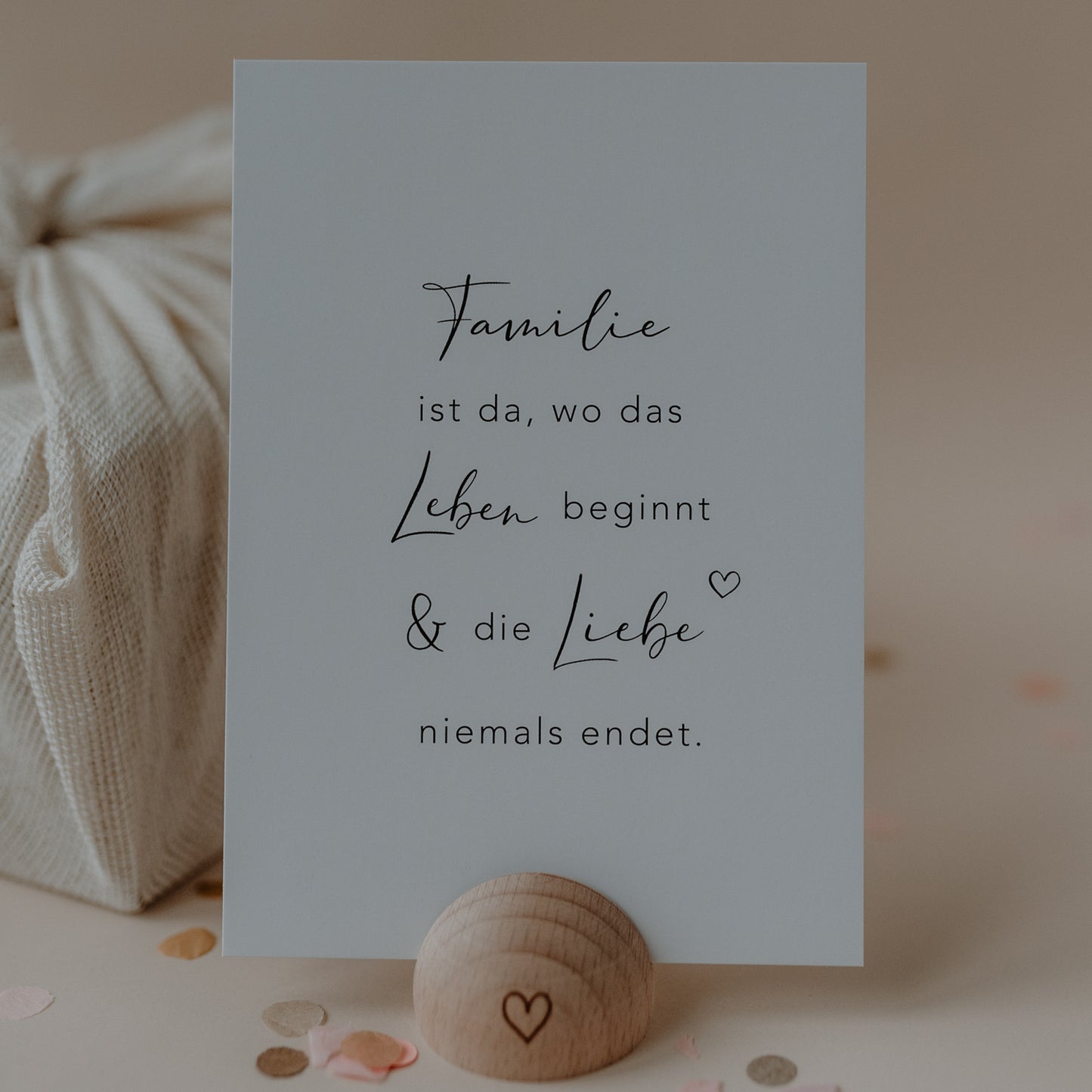 Spruchkarte - Familie ist …