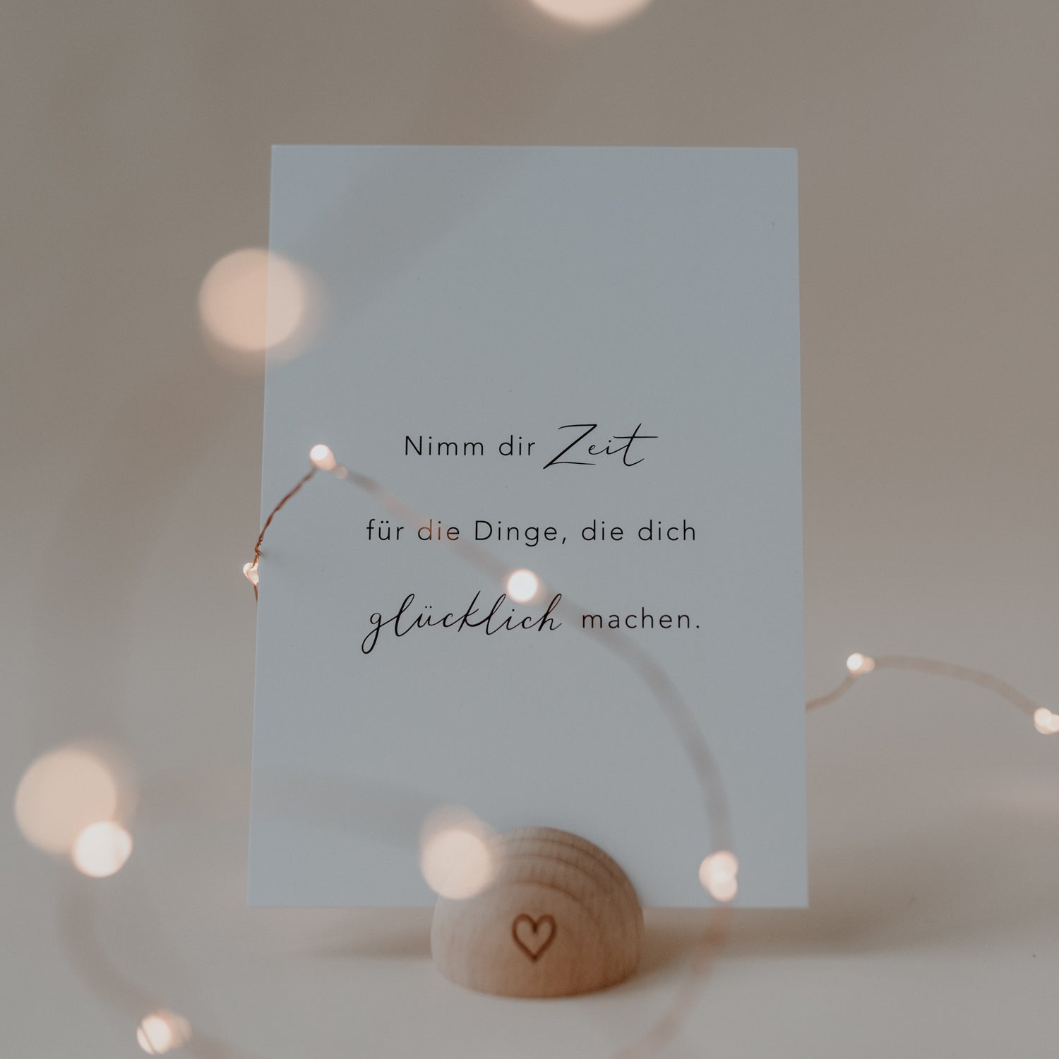 Postkarte Nimm dir Zeit - Eulenschnitt