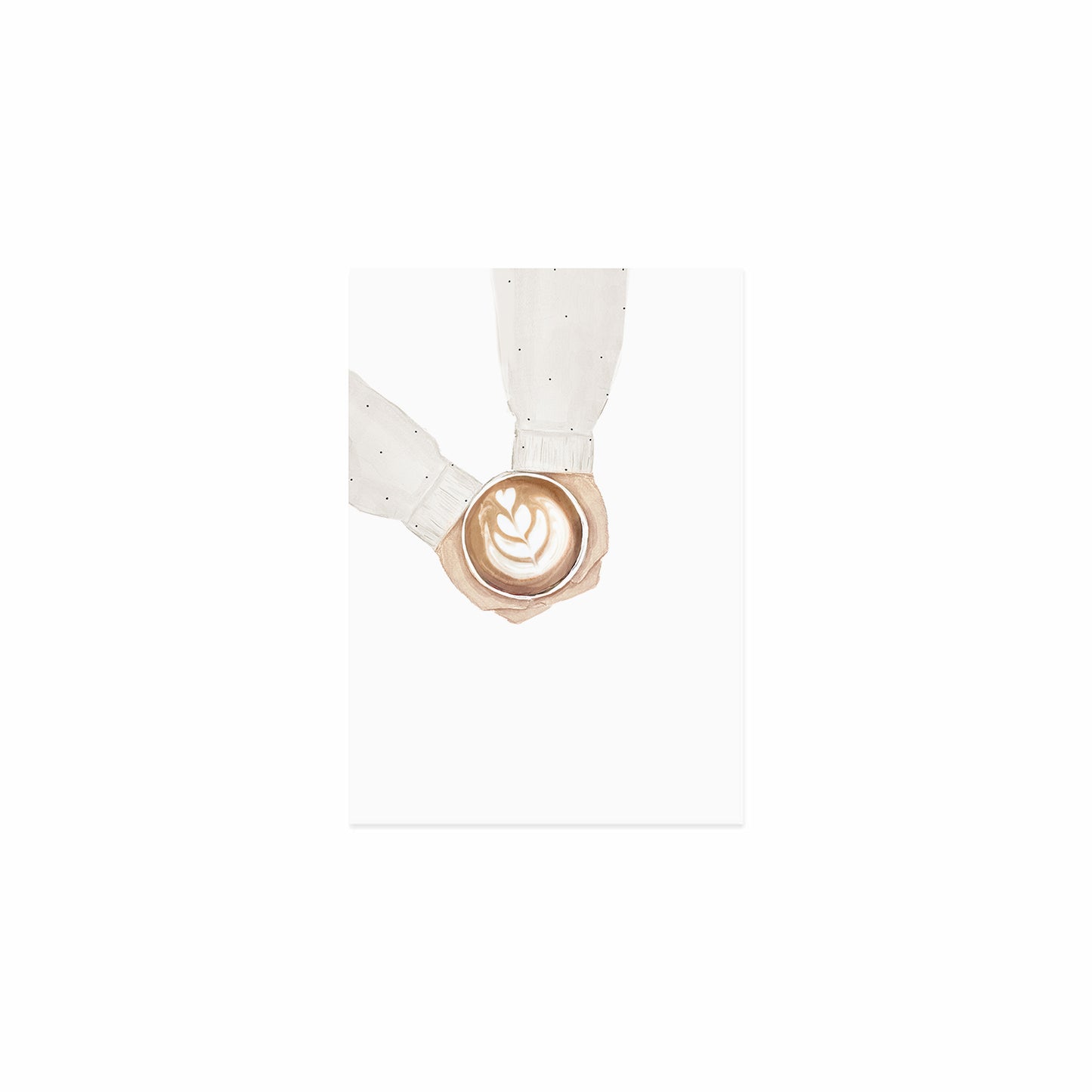 Aquarellkarte - Coffee