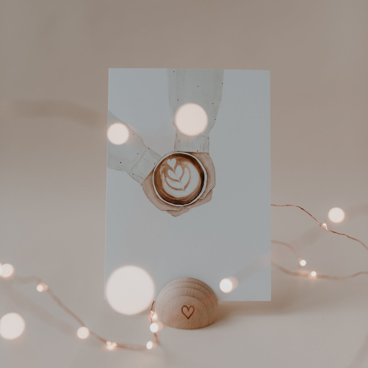 Aquarellkarte - Coffee