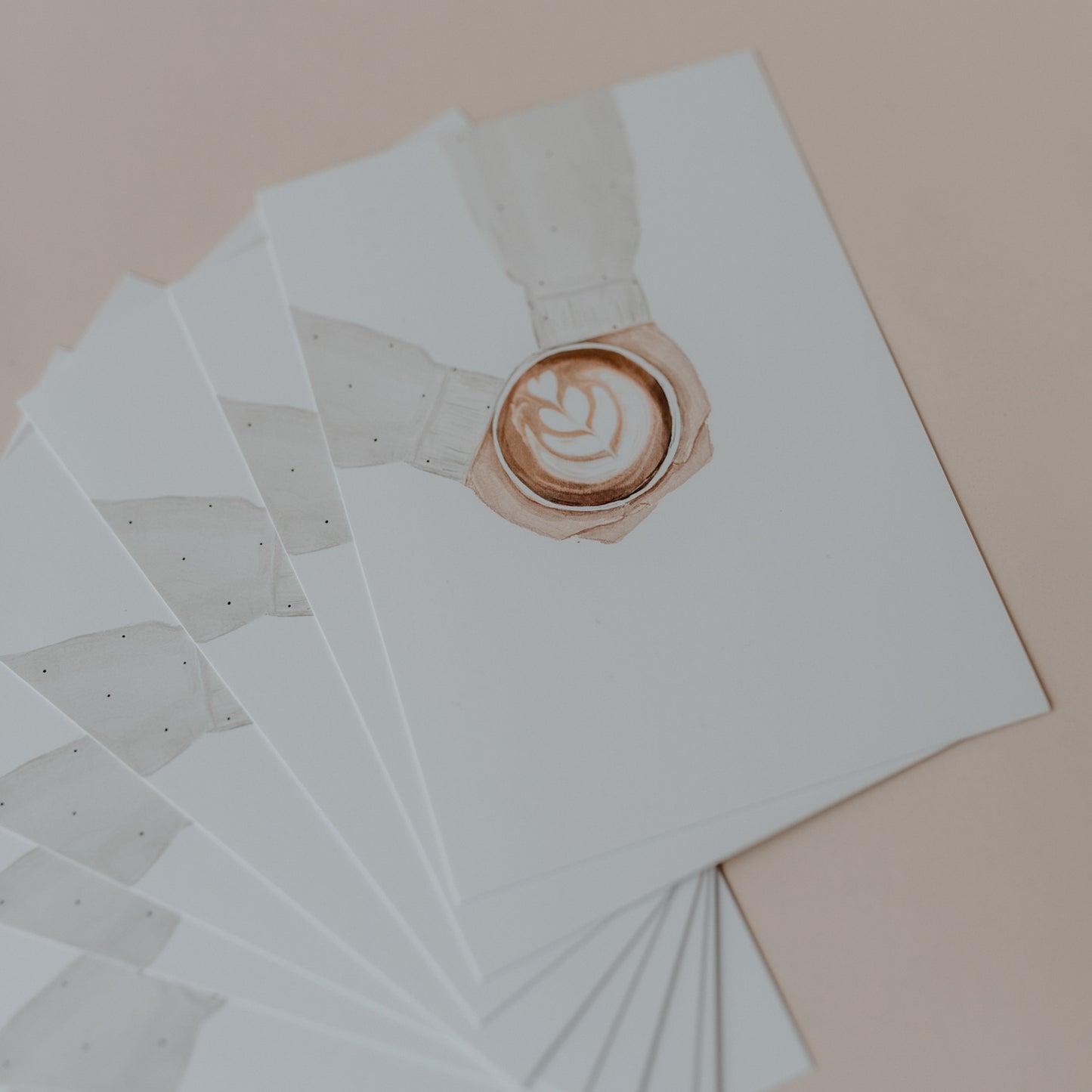 Aquarellkarte - Coffee