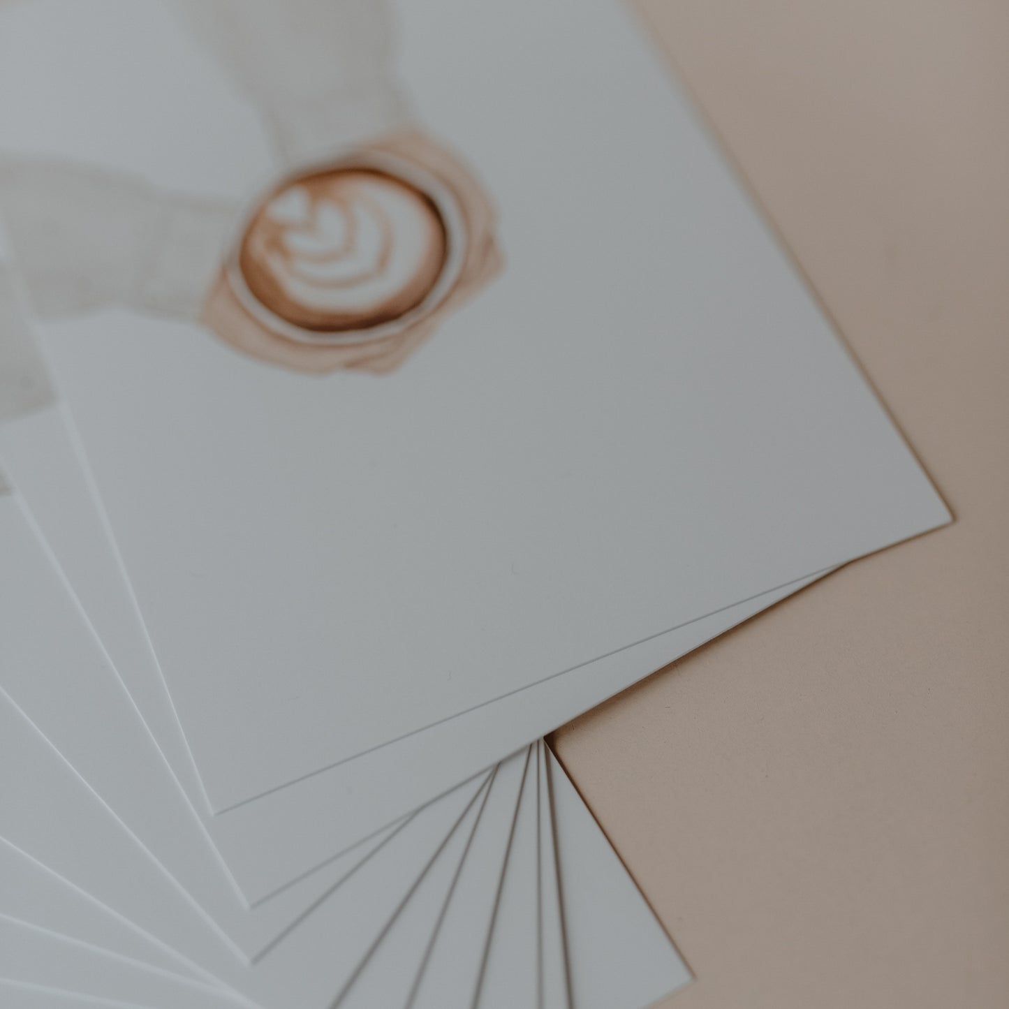 Aquarellkarte - Coffee