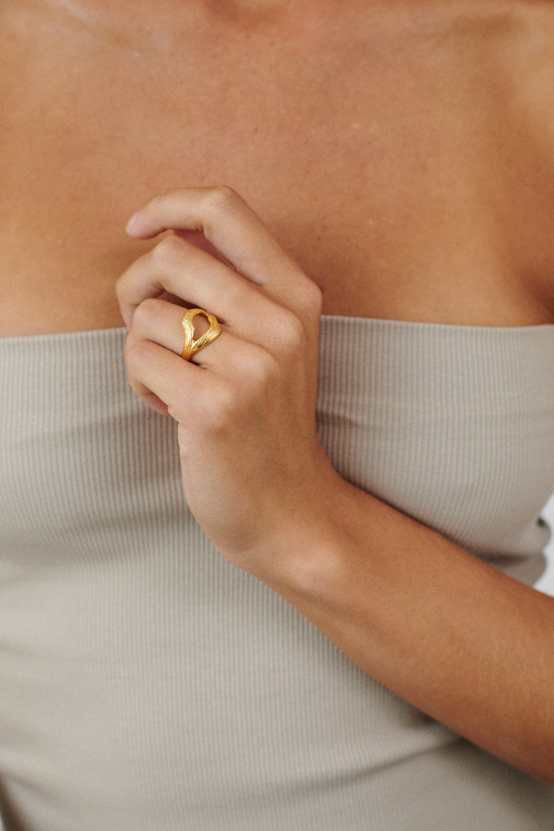 Ring Flowing Dreams - Gold - Größe 57