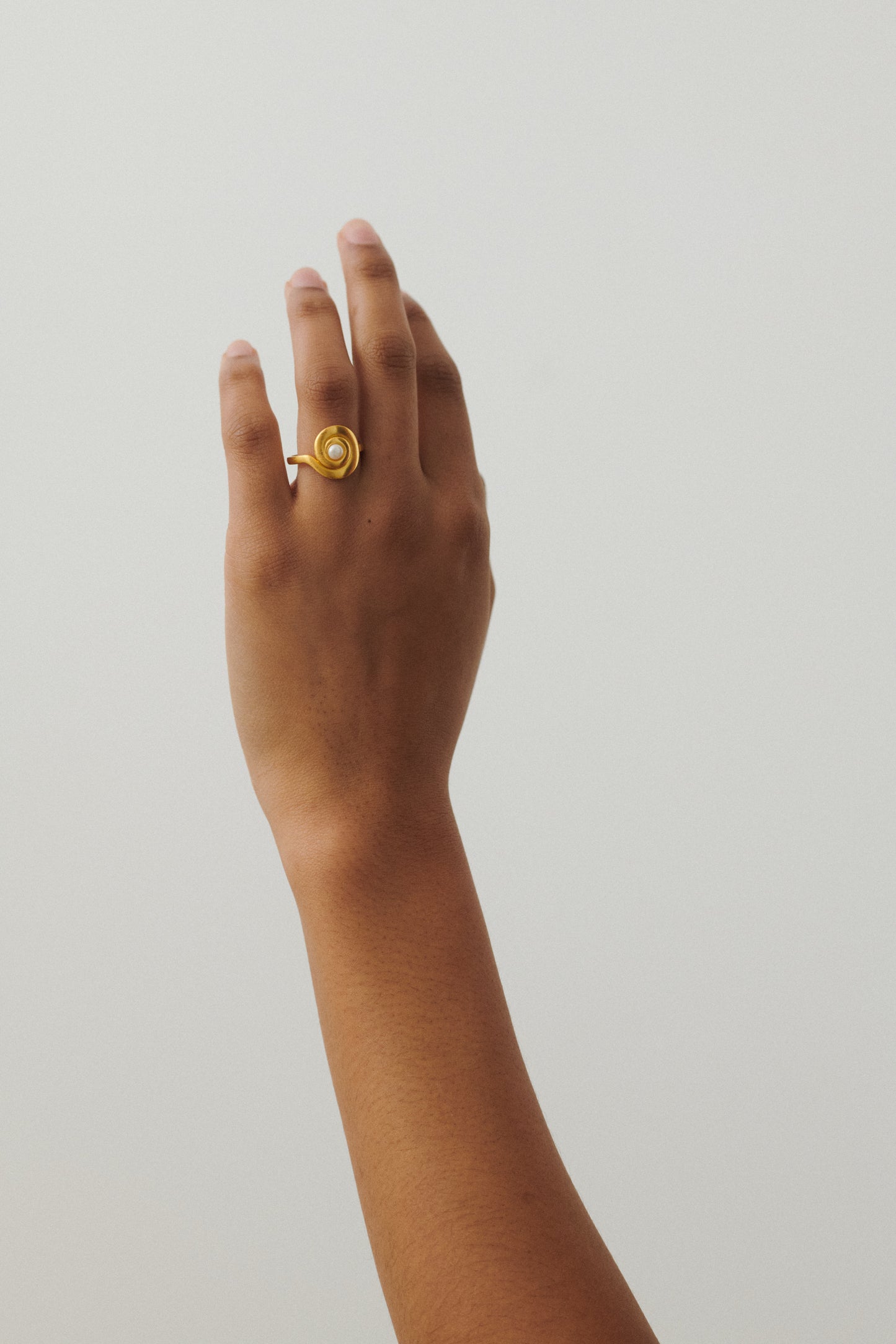 Shell Flower Ring - Gold - Größe 57