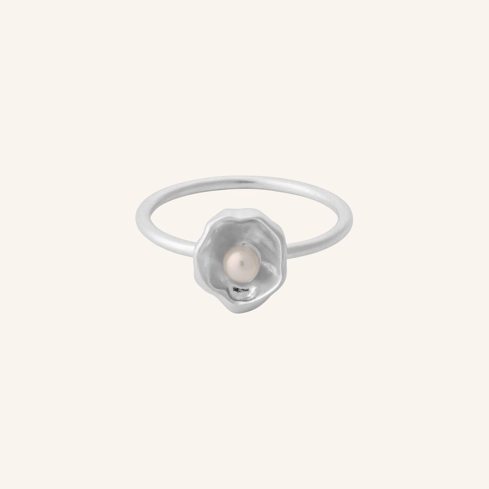 Hidden Pearl Ring - Silber