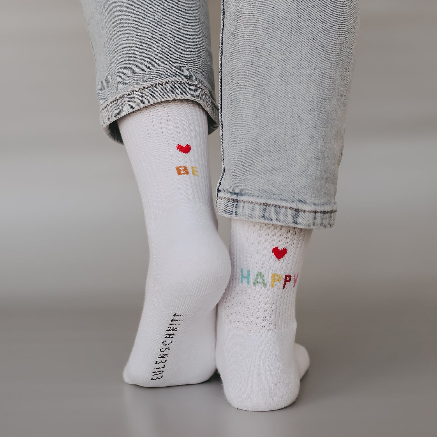 Eulenschnitt - Socken Be Happy
