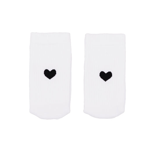 Eulenschnitt - Socken Herz - Schwarz
